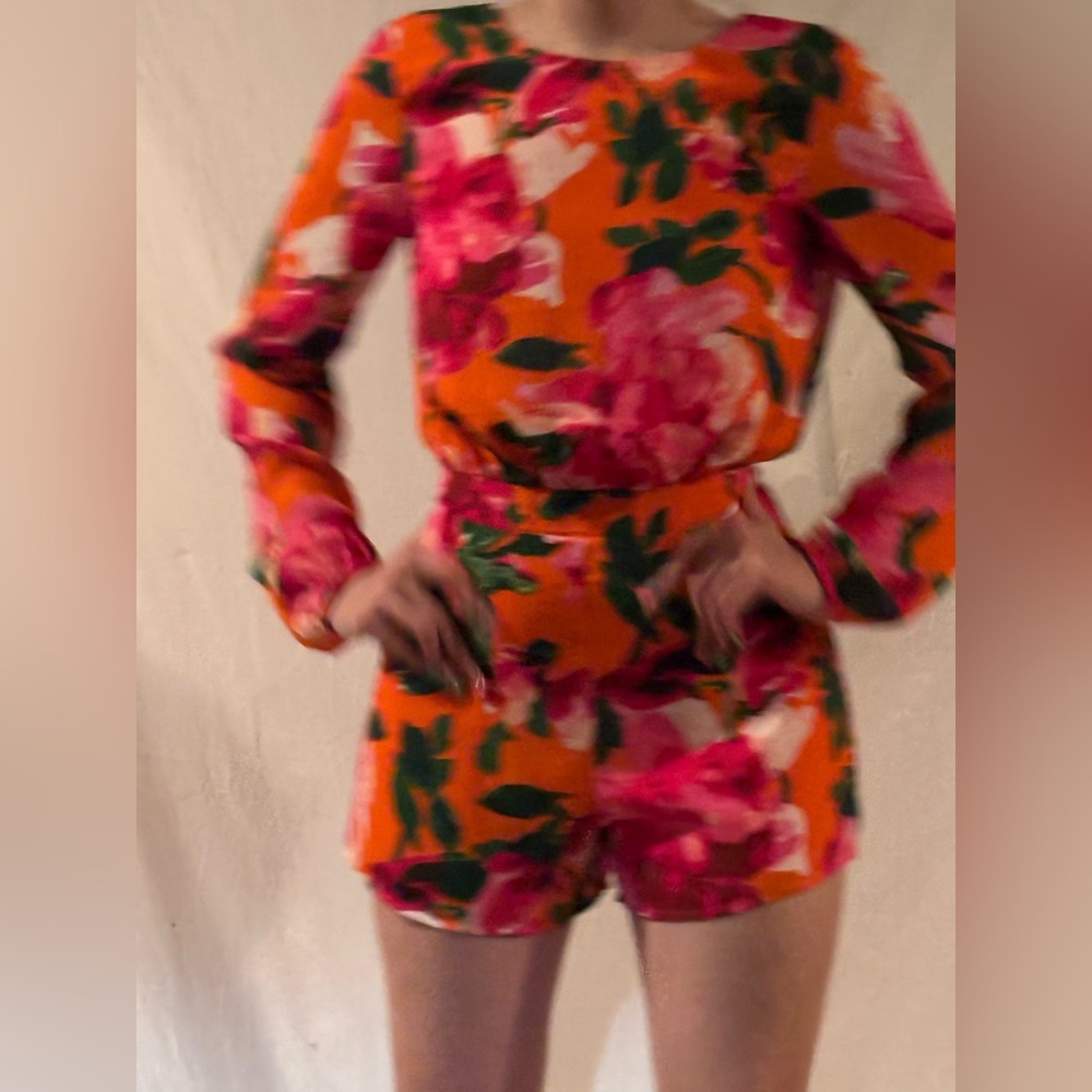 Lulu's Multicolor Floral Romper